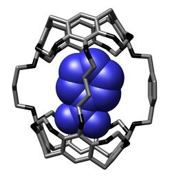 Nitrobenzene bound within hemicarcerand from Chemical Communications (1997).jpg