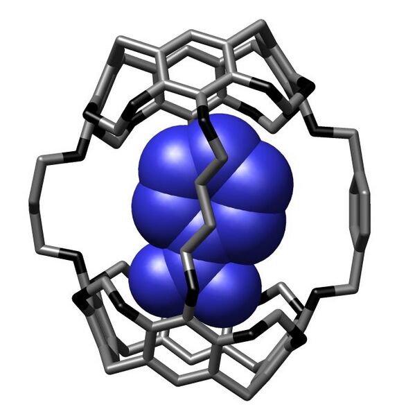 File:Nitrobenzene bound within hemicarcerand from Chemical Communications (1997).jpg