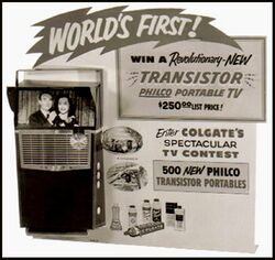 Philco Safari TV advertisement sign-1959.jpg