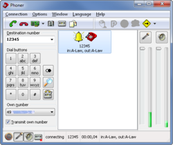 Screenshot of Phoner