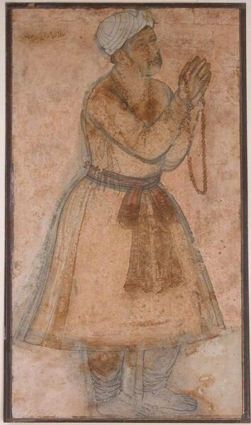 File:Portrait of Emperor Akbar Praying.jpg