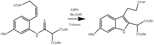 Sample Fukuyama Indole Reaction Step in the Synthesis of Vinblastine