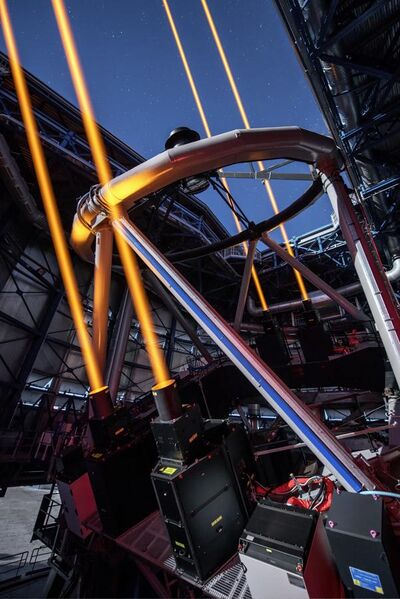 File:The most powerful laser guide star system in the world sees first light at the Paranal Observatory.jpg