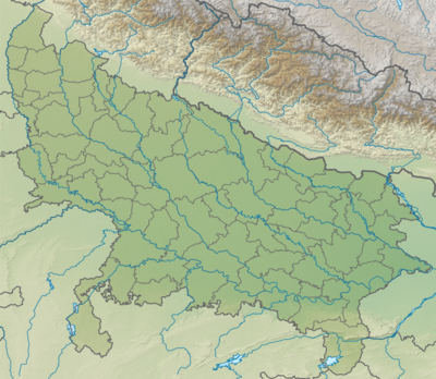 Uttar Pradesh relief map.svg