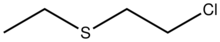 Chloroethyl ethyl sulfide.svg