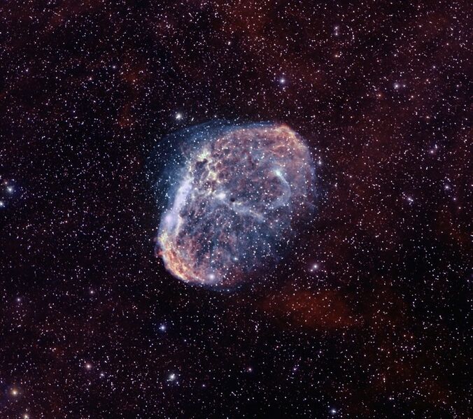 File:Crescent Nebula, Hydrogen alpha and Oxygen III by Stephan Hamel.jpg