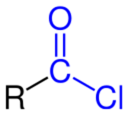 General structural formula of carboxylic acid chlorides.svg