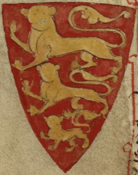 File:Henry III, King of England, coat of arms (Royal MS 14 C VII, 100r).jpg