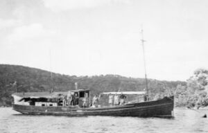 Krait in Darwin Harbour during World War II
