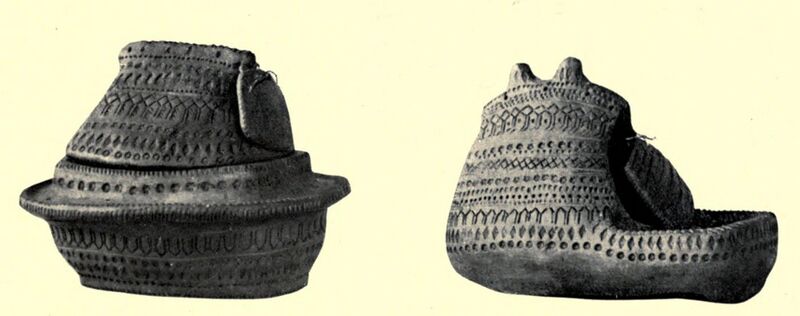File:Pottery houses for rice anito (spirits) among the Itneg people (1922, Philippines).jpg