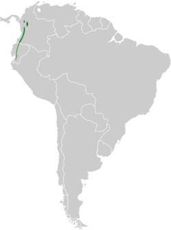 Chlorochrysa phoenicotis map.svg