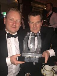 Co-Founders, Peter Coppinger and Daniel Mackey, pictured with Cork Company of the Year Award 2016 for best SME.