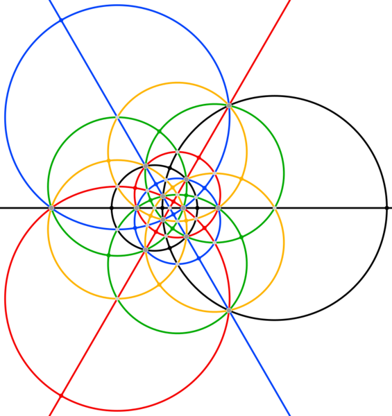 File:Disdyakis triacontahedron stereographic d3 colored.svg