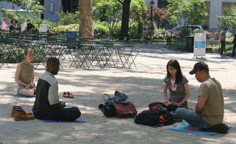File:Meditating in Madison Square Park.jpg