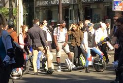 Paris without cars 2015 Unicycles.jpg