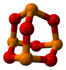 Ball-and-stick model of the P4O6 molecule