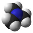 Spacefill model of trimethylamine