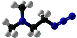 2-Dimethylaminoethylazide Ball and Stick.png