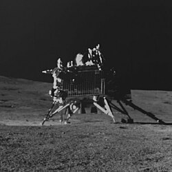 Vikram lander of Chandrayaan-3 near lunar south pole