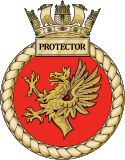 HMS Protector badge.svg