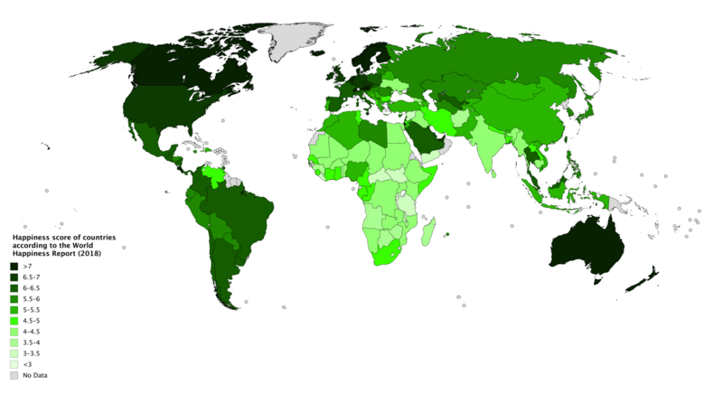 File:Happiness score of countries according to the World Happiness Report (2018).png