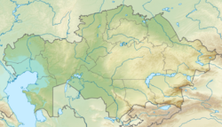 Location map/data/Kazakhstan is located in Kazakhstan