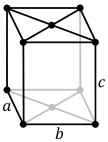 Orthohombic, base-centered