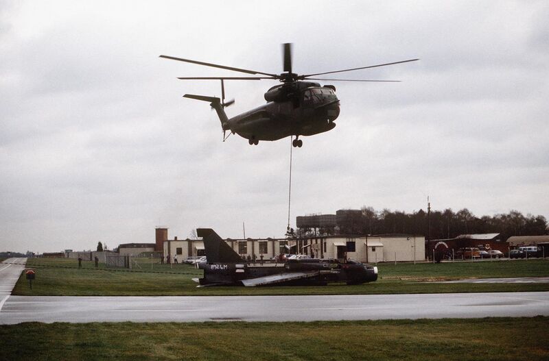 File:HH-53C lifts BAC Lightning 1987.JPEG