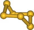 Ball and stick model of hexathiane