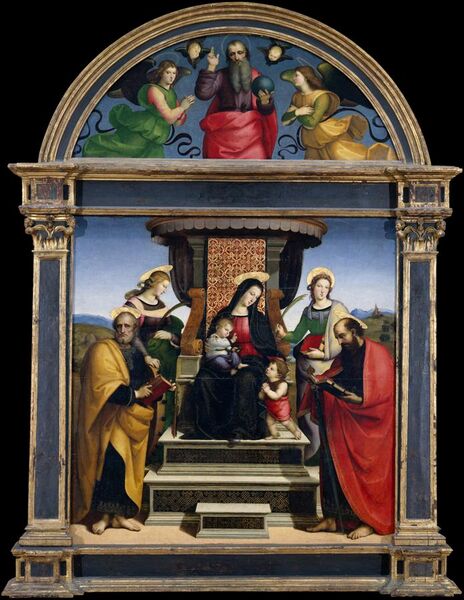 File:Madonna and Child Enthroned with Saints.jpg