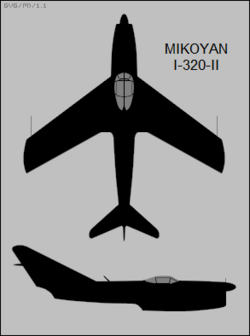 Mikoyan-Gurevich I-320-II two-view silhouette.png