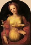 Saint Lucy with her eyes on a plate
