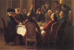 Un dîner de philosophes.Jean Huber.jpg