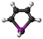 Ball-and-stick model of the bismole molecule