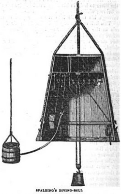 Charles Spalding Diving Bell, The Saturday Magazine, Vol. 14, 1839.png