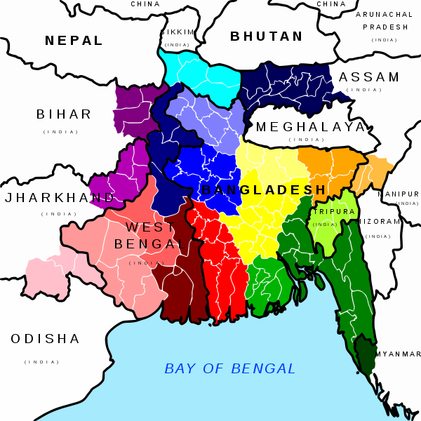 File:Divisions Containing Bengali and Related Dialects.svg