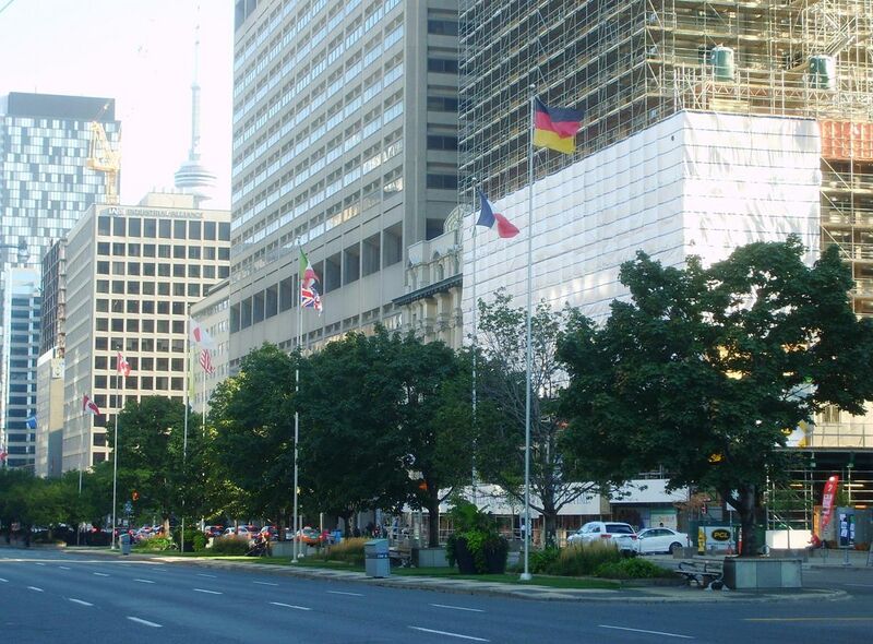 File:G7 flags, Toronto.jpg
