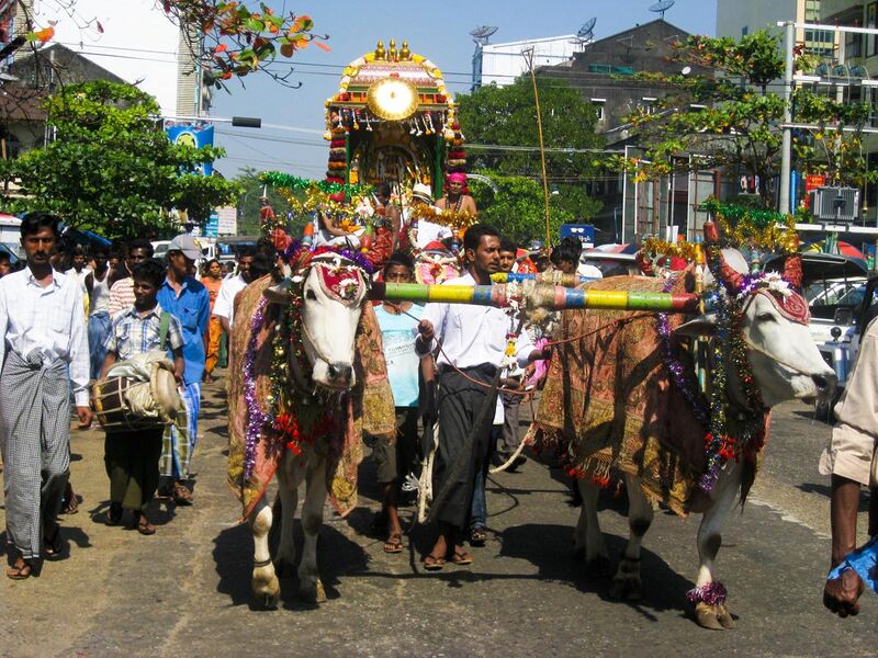 File:Hindu temple procession cart, Yangon.jpg