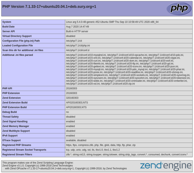 File:PHP 7.1 - Example phpinfo() Screen.png