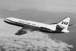 SAS SE-210 Caravelle in the air (cropped).jpg