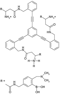 Receptor for selectively binding heparine