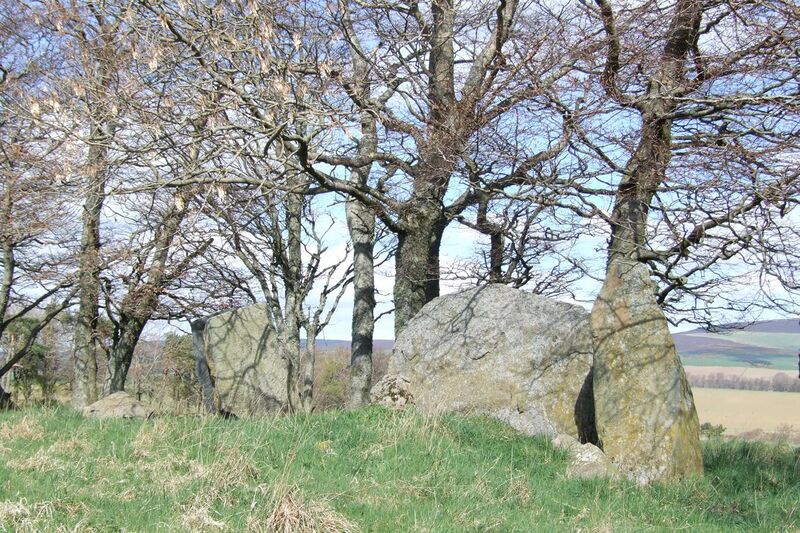 File:Dunnideer Remnants of Recumbent Stone Circle.JPG