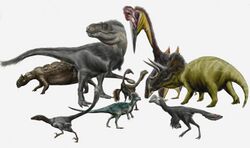 Hell Creek dinosaurs and pterosaurs by durbed.jpg