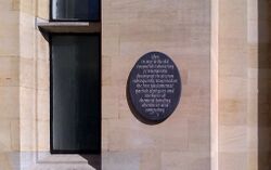 J.J. Thomson Plaque outside the Old Cavendish Laboratory.jpg