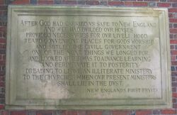 New England's First Fruits plaque, Harvard University - IMG 8969.JPG