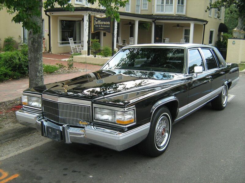 File:1991 Cadillac Brougham gold-edition black fl.jpg