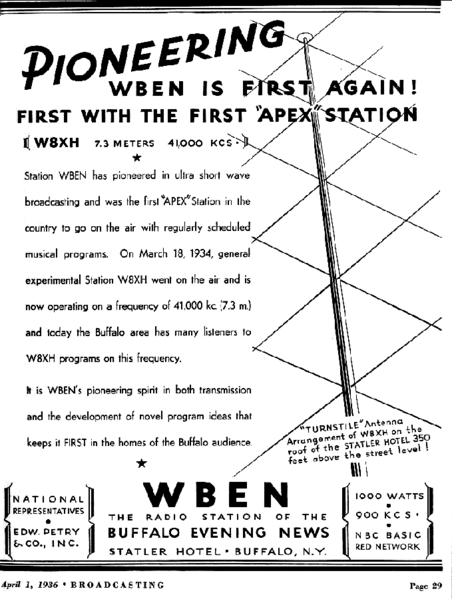 File:April 1936 promotional advertisement for radio stations WBEN and W8XH in Buffalo, New York.gif