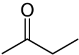 Skeletal formula of butanone