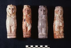 Four ivory sphinxes from Acemhöyük, Turkey. Pratt ivories, Metropolitan Museum of Art.jpg