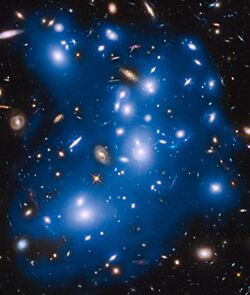 Hubble sees ghost light from dead galaxies in galaxy cluster Abell 2744.jpg